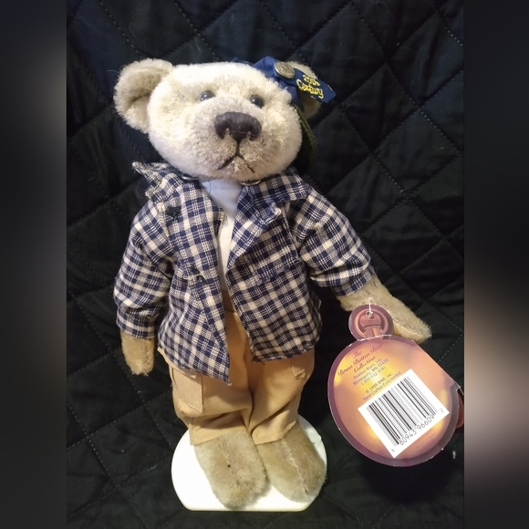 1999 12" Pickford Brass Button Bear Bennett New with Tags with stand Collectable - Picture 1 of 4